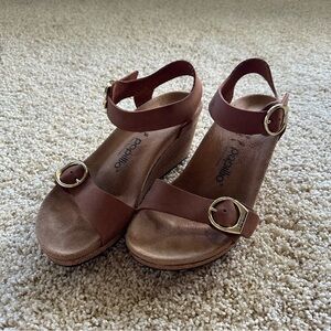 Birkenstock Papillio Soley Ring-Buckle Wedge Sandals Size L8 M6